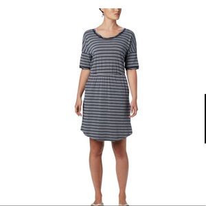 Columbia Sportswear Blue Striped Dress • NWT